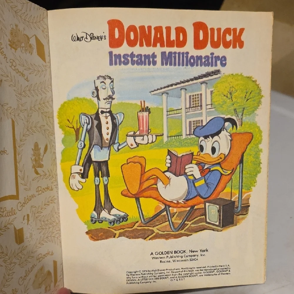 Disney Donald Duck Instant Millionaire Book